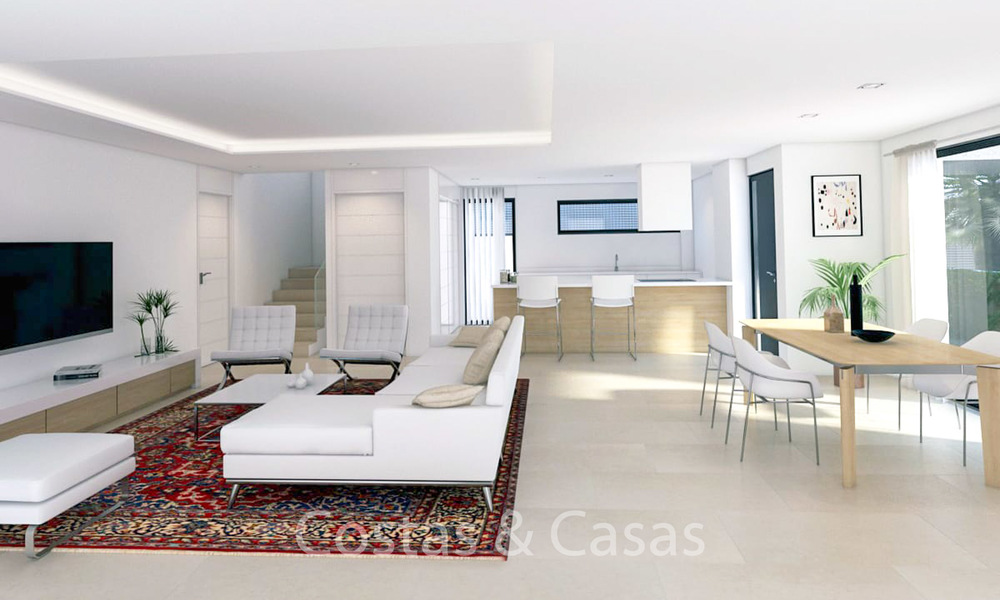 Prijsgunstige nieuwe eigentijdse villa's te koop, op loopafstand van het strand, Manilva, Costa del Sol 6281