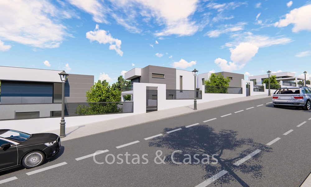 Prijsgunstige nieuwe eigentijdse villa's te koop, op loopafstand van het strand, Manilva, Costa del Sol 6288