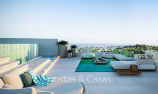 Prachtige nieuwe eigentijdse luxe appartementen te koop, met een uitzonderlijk uitzicht op zee, golf en bergen, Benahavis - Marbella 6318 