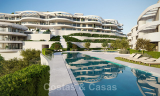 Prachtige nieuwe eigentijdse luxe appartementen te koop, met een uitzonderlijk uitzicht op zee, golf en bergen, Benahavis - Marbella 31064 