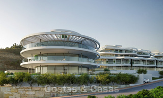 Nieuwe eigentijdse luxe appartementen te koop, met een uitzonderlijk uitzicht op zee, golf en bergen, Benahavis - Marbella. Laatste units. 31067 