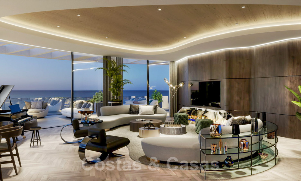 Prachtige nieuwe eigentijdse luxe appartementen te koop, met een uitzonderlijk uitzicht op zee, golf en bergen, Benahavis - Marbella 31083