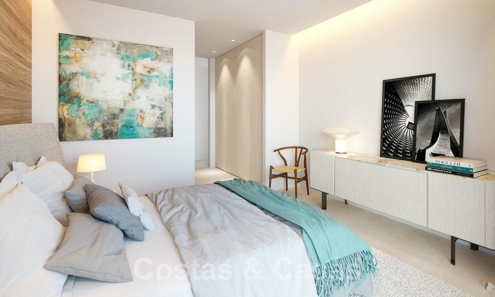 Nieuwe eigentijdse luxe appartementen te koop, met een uitzonderlijk uitzicht op zee, golf en bergen, Benahavis - Marbella. Laatste units. 31093