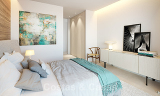 Nieuwe eigentijdse luxe appartementen te koop, met een uitzonderlijk uitzicht op zee, golf en bergen, Benahavis - Marbella. Laatste units. 31093 