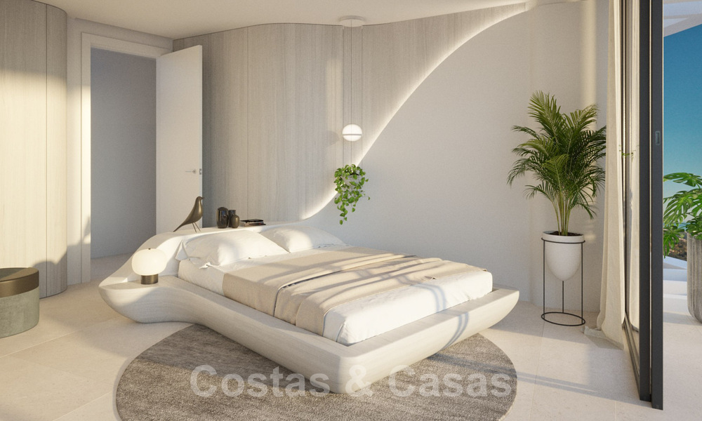 Prachtige nieuwe eigentijdse luxe appartementen te koop, met een uitzonderlijk uitzicht op zee, golf en bergen, Benahavis - Marbella 31101
