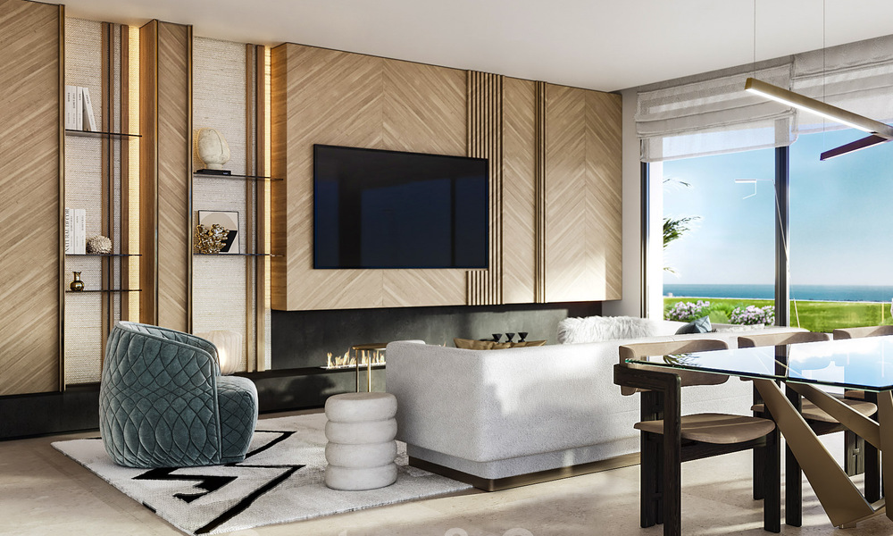 Nieuwe eigentijdse luxe appartementen te koop, met een uitzonderlijk uitzicht op zee, golf en bergen, Benahavis - Marbella. Laatste units. 37289