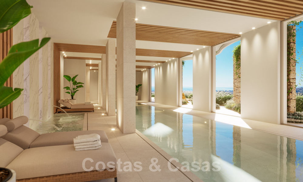 Nieuwe eigentijdse luxe appartementen te koop, met een uitzonderlijk uitzicht op zee, golf en bergen, Benahavis - Marbella. Laatste units. 37297