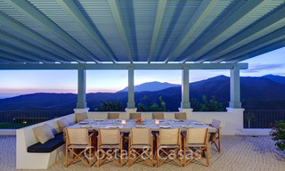 Majestueuze luxe villa in landelijke omgeving te koop, met prachtig panoramisch uitzicht op zee en de bergen in Benahavis - Marbella 6348 