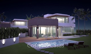 Charmante luxe design villa's met uitzicht op zee, bergen en golf te koop, Riviera del Sol, Mijas, Costa del Sol 6498 