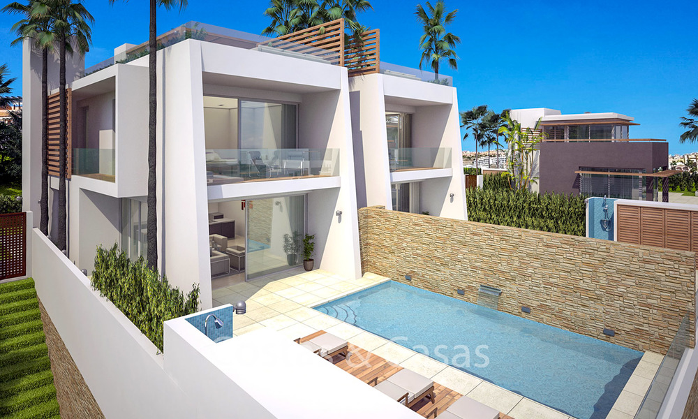 Charmante luxe design villa's met uitzicht op zee, bergen en golf te koop, Riviera del Sol, Mijas, Costa del Sol 6509