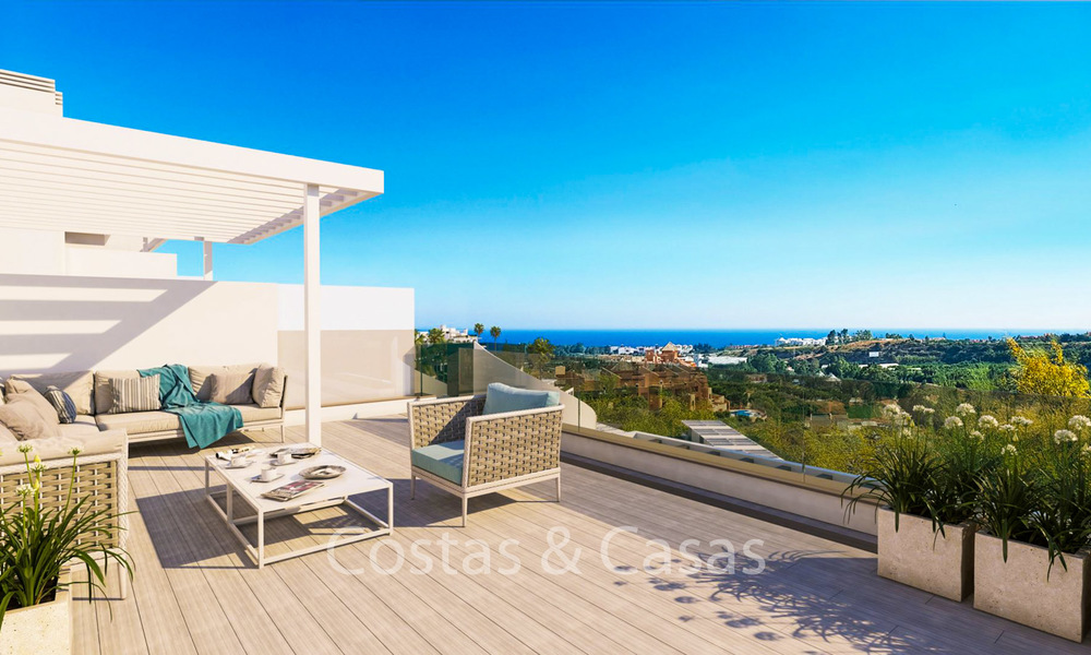 Ruime moderne appartementen met een prachtig uitzicht op zee te koop, New Golden Mile, Marbella - Estepona 6536