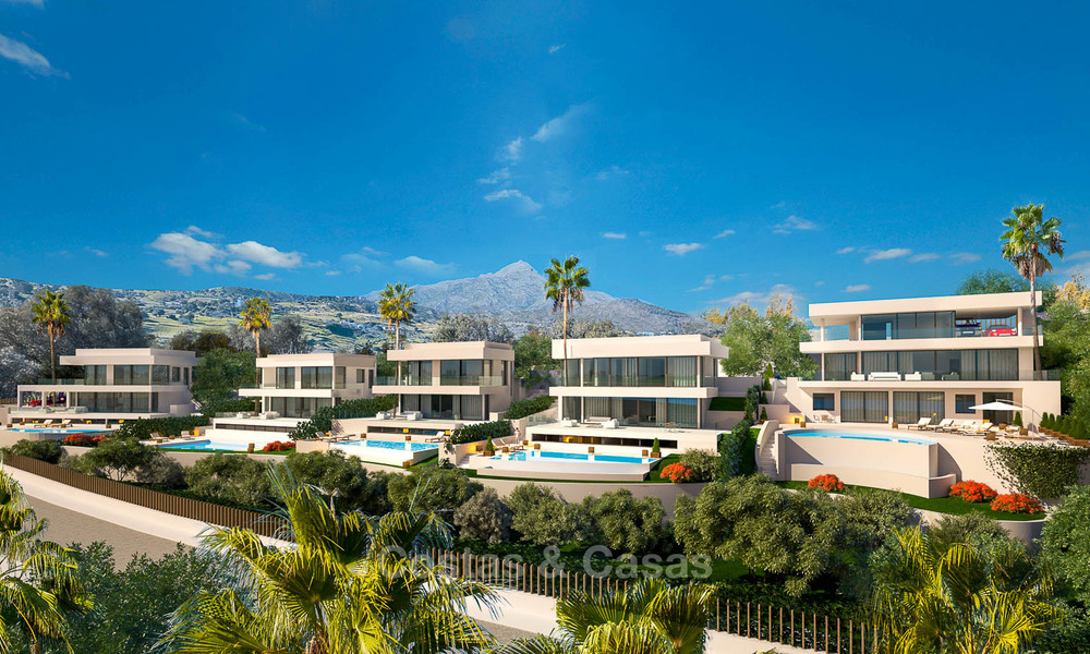 Oogstrelende nieuwe minimalistische villa met prachtig zeezicht te koop, Nueva Andalucia - Marbella 6753