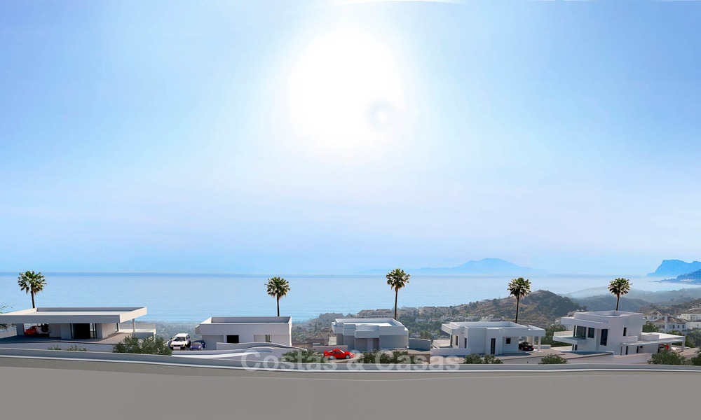 Oogstrelende nieuwe minimalistische villa met prachtig zeezicht te koop, Nueva Andalucia - Marbella 6755