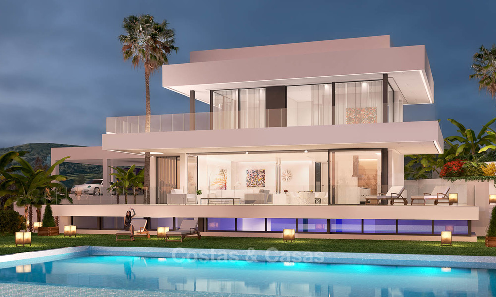 Oogstrelende nieuwe minimalistische villa met prachtig zeezicht te koop, Nueva Andalucia - Marbella 6757