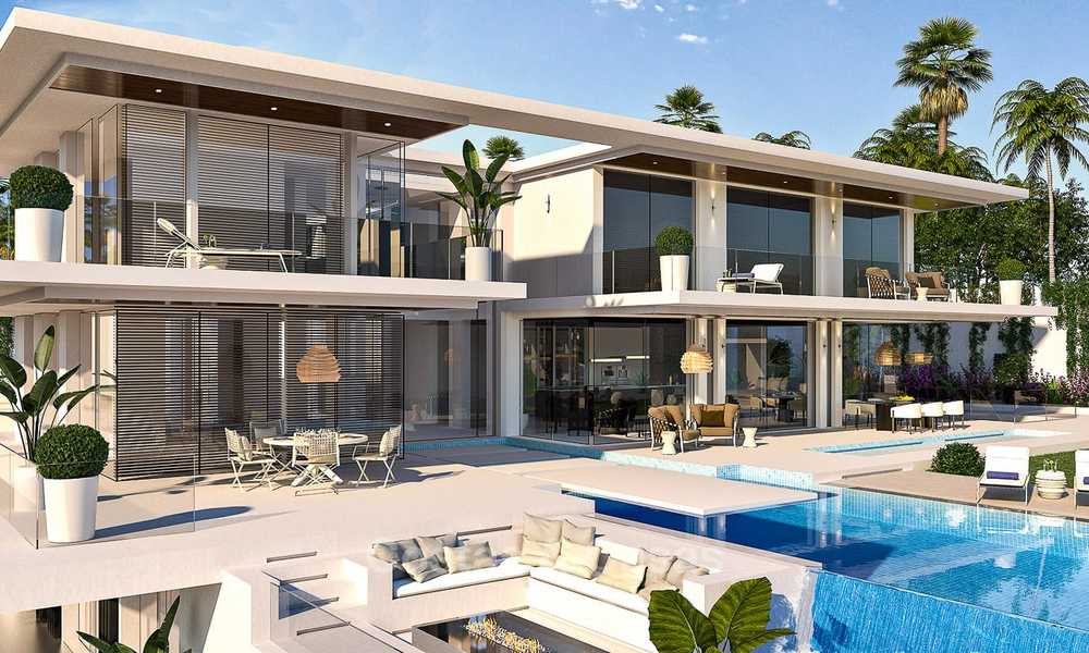 Indrukwekkende nieuwe moderne villa in Californische stijl te koop, met een prachtig uitzicht op zee, Benahavis - Marbella 6765