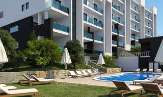 Aantrekkelijke nieuwe appartementen met uitzicht op zee en golf te koop, op loopafstand van het strand, Manilva - Costa del Sol 7075 