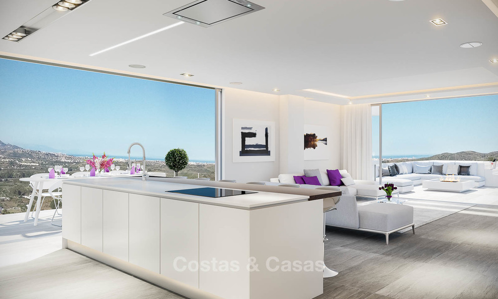 Nieuwe moderne luxe appartementen met zeezicht te koop in een boutique golfresort - La Cala, Mijas, Costa del Sol 7129