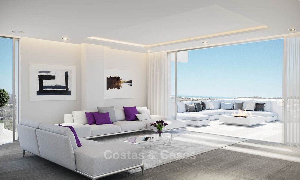 Nieuwe moderne luxe appartementen met zeezicht te koop in een boutique golfresort - La Cala, Mijas, Costa del Sol 7130