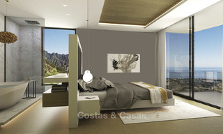 Kavel + moderne nieuwe luxe villa met panoramisch zeezicht te koop, Marbella 19346 