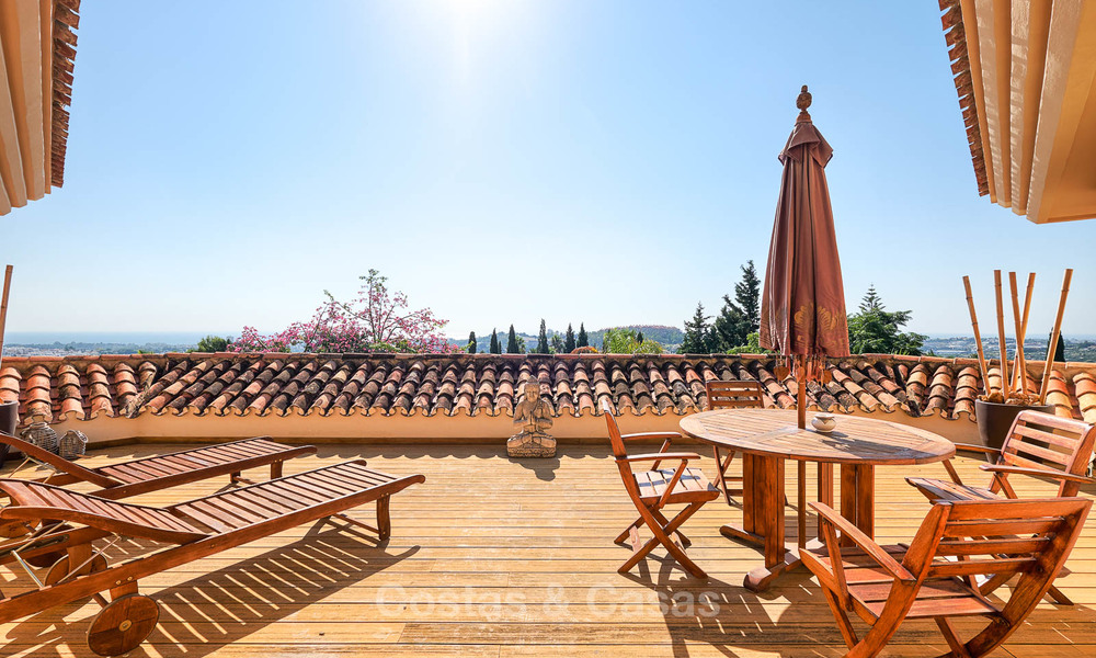 Prachtige rustieke luxe villa met adembenemend uitzicht op zee en de bergen - Golf Valley, Nueva Andalucia, Marbella 7275
