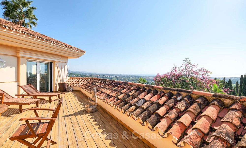 Prachtige rustieke luxe villa met adembenemend uitzicht op zee en de bergen - Golf Valley, Nueva Andalucia, Marbella 7276