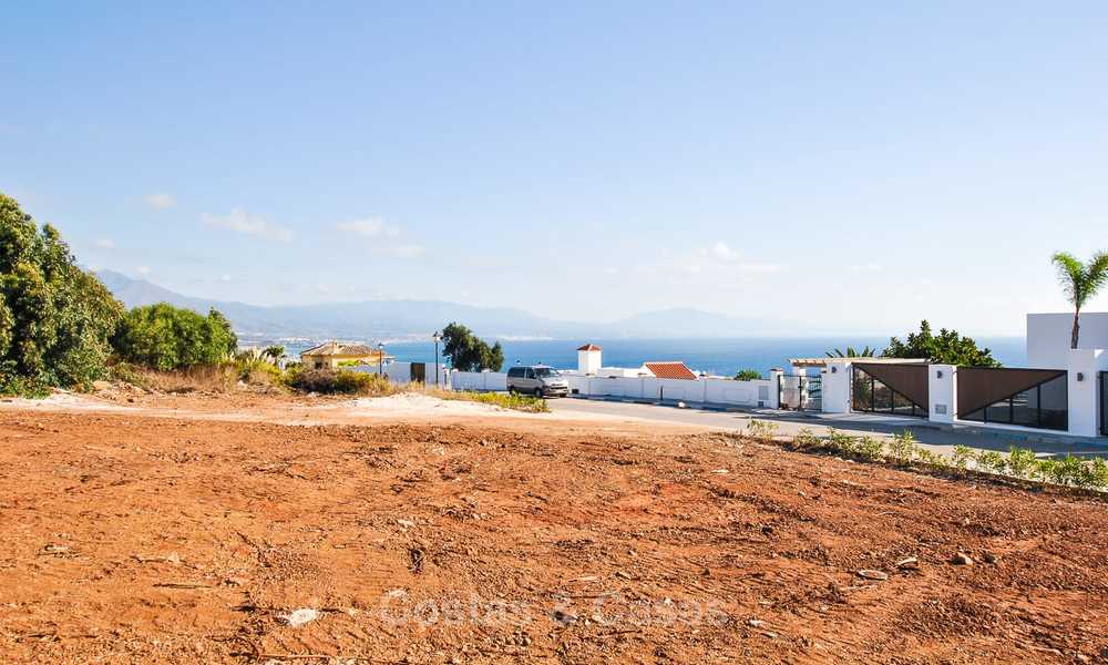 Moderne nieuwbouw luxe villa met panoramisch zeezicht te koop, nabij strand, Manilva, Costa del Sol 7307