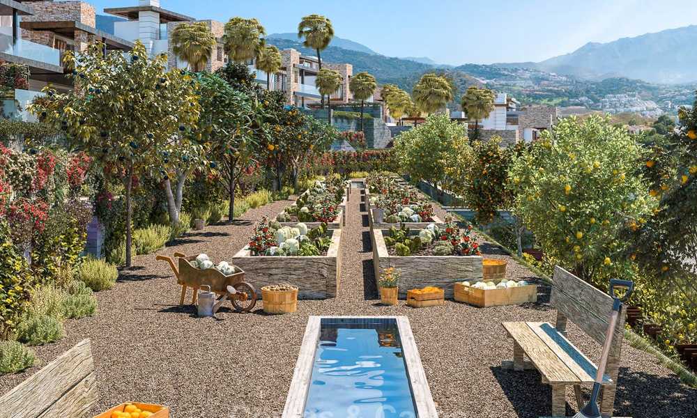Eco-vriendelijke luxe villa's te koop met adembenemend uitzicht op vallei en zee, Benahavis - Marbella 7495