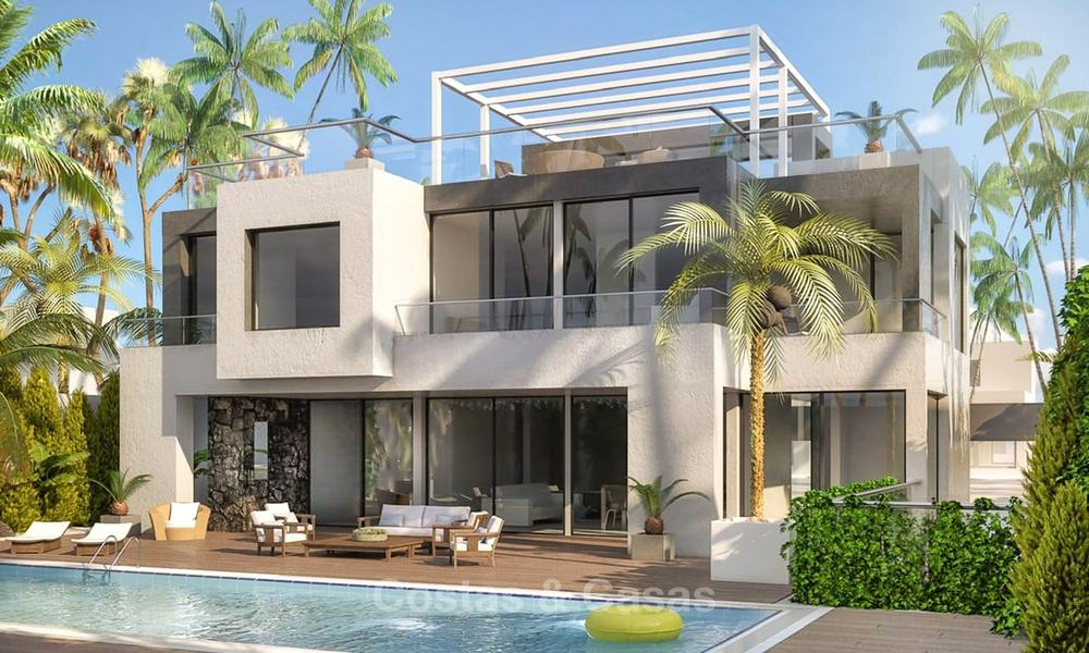 Te koop: ruwbouw villa in een luxe urbanisatie nabij het strand, Golden Mile, Marbella 7610