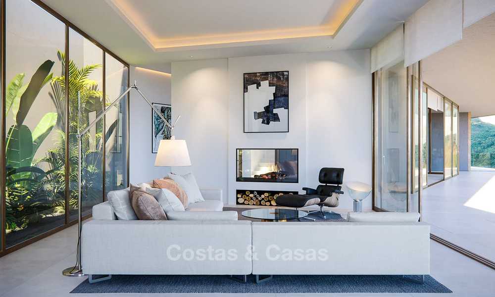 Oogstrelende nieuwe moderne villa met adembenemend uitzicht op zee en de vallei te koop - Benahavis, Marbella 7637