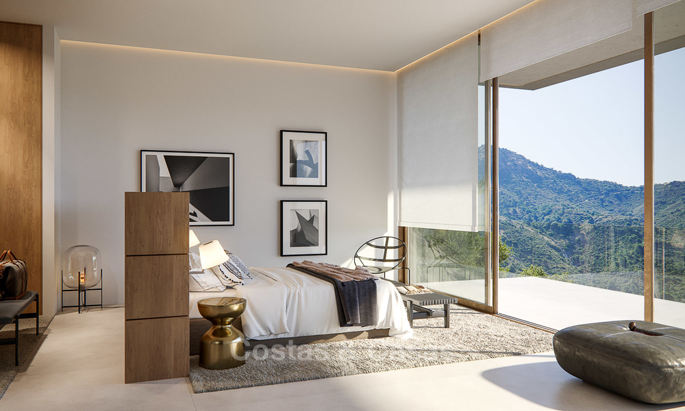Oogstrelende nieuwe moderne villa met adembenemend uitzicht op zee en de vallei te koop - Benahavis, Marbella 7639