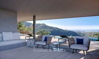 Oogstrelende nieuwe moderne villa met adembenemend uitzicht op zee en de vallei te koop - Benahavis, Marbella 7641 