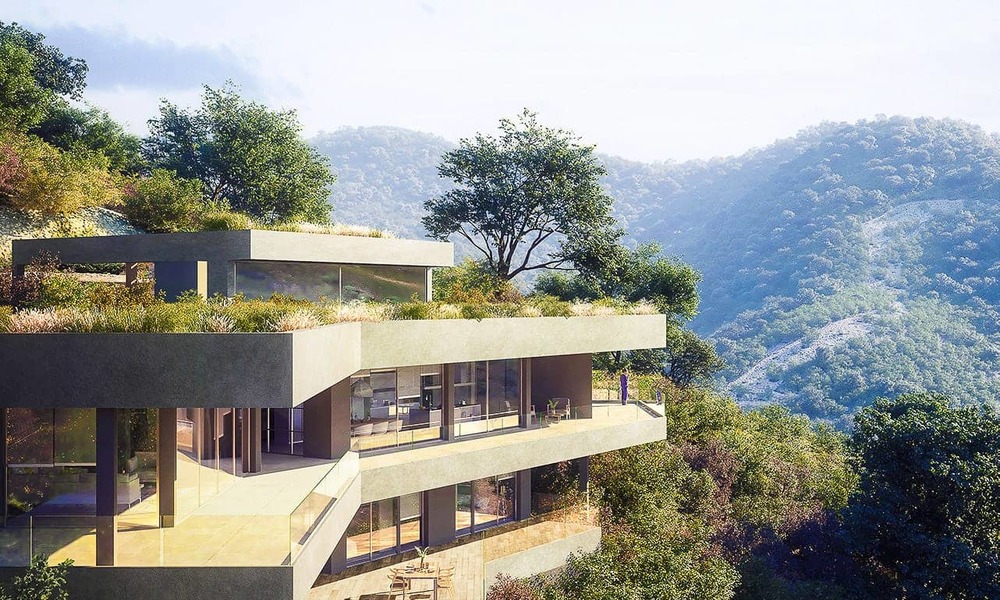 Oogstrelende nieuwe moderne villa met adembenemend uitzicht op zee en de vallei te koop - Benahavis, Marbella 7646