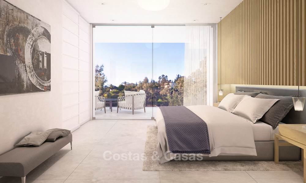 Oogstrelende nieuwe hedendaagse luxe villa te koop in Nueva Andalucia's golfvallei, Marbella 7665