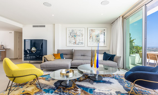 Nieuwe moderne frontline golf appartementen met uitzicht op zee te koop in een luxe resort in Mijas, Costa del Sol. Instapklaar! Laatste penthouses! 39681 