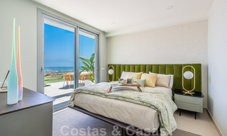Nieuwe moderne frontline golf appartementen met uitzicht op zee te koop in een luxe resort in Mijas, Costa del Sol. Instapklaar! Laatste penthouses! 39686 