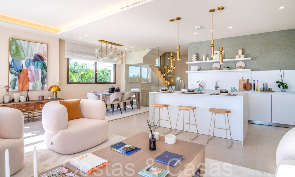 Luxueuze eerstelijns strandvilla te koop in een nieuw, exclusief complex, New Golden Mile, Marbella - Estepona 69860