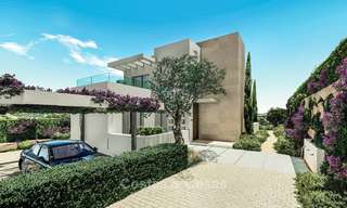 Luxueuze en moderne eerstelijn golf villa's met panoramisch uitzicht op zee en bergen te koop, Estepona 7925 