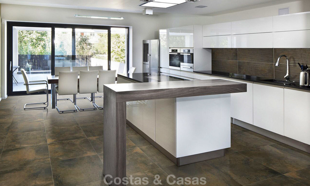 Nieuwe moderne en milieuvriendelijke villa’s te koop, eerstelijn golf, Mijas, Costa del Sol 8014