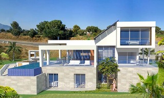Nieuwe moderne en milieuvriendelijke villa’s te koop, eerstelijn golf, Mijas, Costa del Sol 8025 