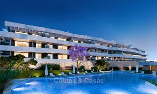 Gloednieuwe moderne appartementen te koop, met zeezicht, naast een topklasse 18-holes golfbaan, Estepona 8057 