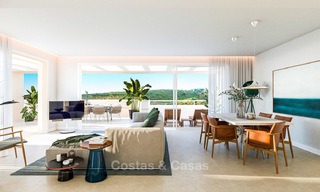 Prachtige moderne front-line golf appartementen te koop in een nieuw, exclusief complex, Casares, Costa del Sol 8031 