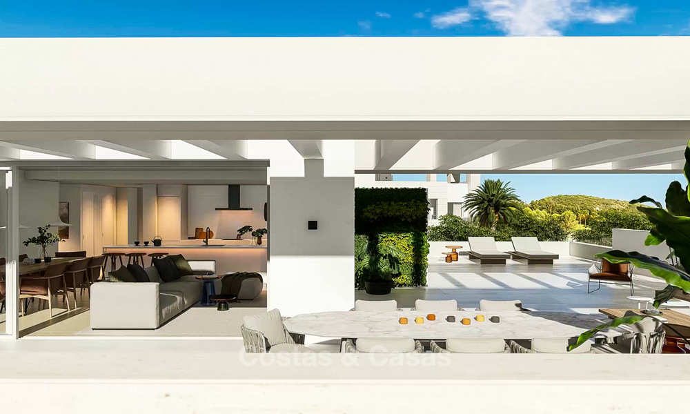 Prachtige moderne front-line golf appartementen te koop in een nieuw, exclusief complex, Casares, Costa del Sol 8042