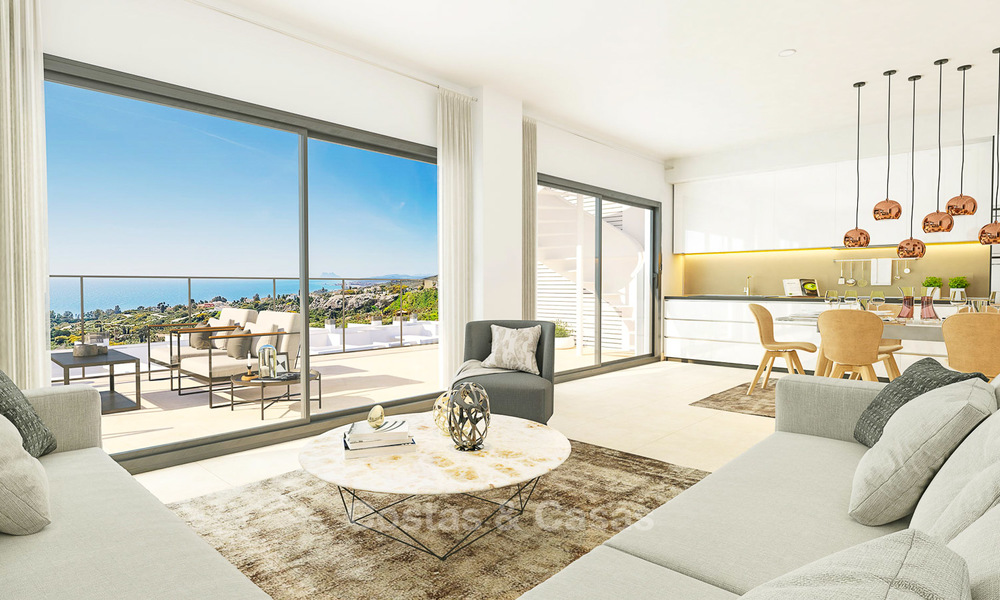 Stijlvolle moderne appartementen met adembenemend uitzicht op zee te koop, Manilva, Costa del Sol 8138