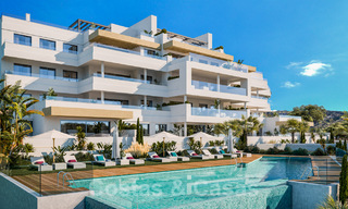 Elegante en ruime nieuwe appartementen te koop, op loopafstand van strand en voorzieningen, met zeezicht, Estepona 31373 