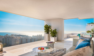 Elegante en ruime nieuwe appartementen te koop, op loopafstand van strand en voorzieningen, met zeezicht, Estepona 31378 