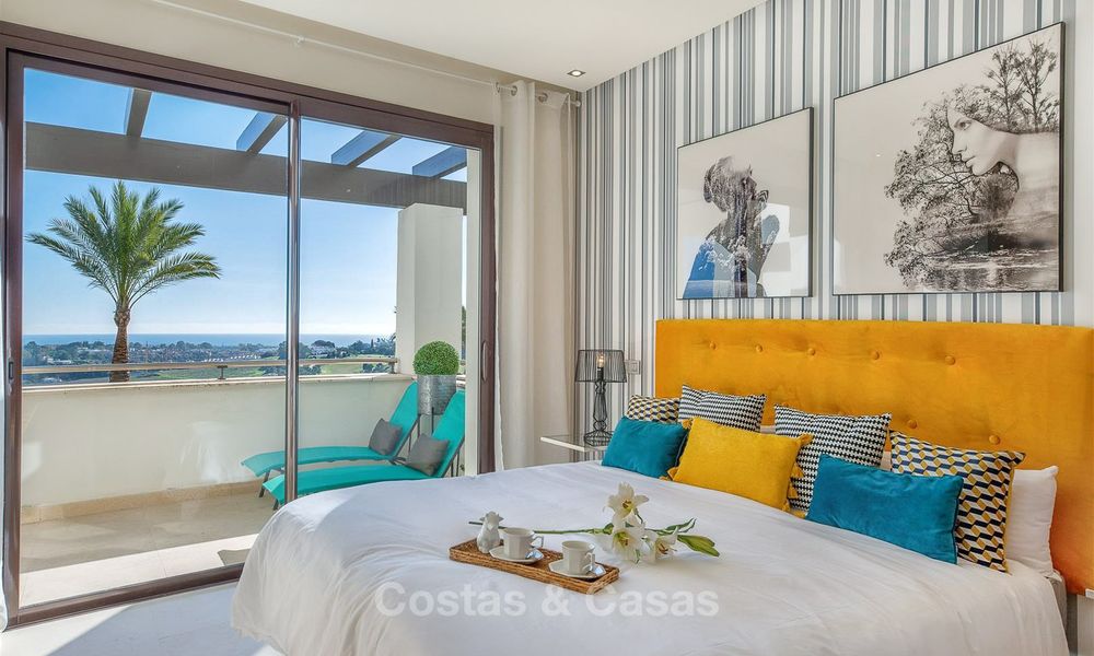 Mooi en ruim luxe appartement met zeezicht te koop in een begeerde urbanisatie, klaar om in te trekken - Benahavis, Marbella 8283