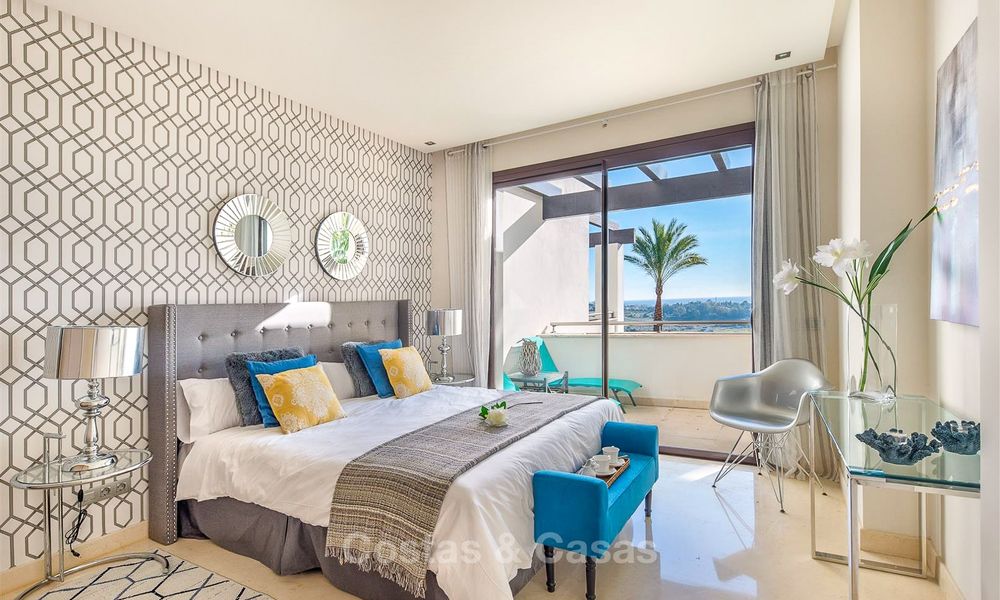 Buitenkans! Mooi en zeer ruim luxe appartement met zeezicht te koop, instapklaar - Benahavis, Marbella 8293