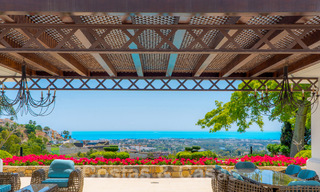 Luxueuze villa in traditionele stijl met prachtig uitzicht op zee te koop, Benahavis - Marbella 37155 