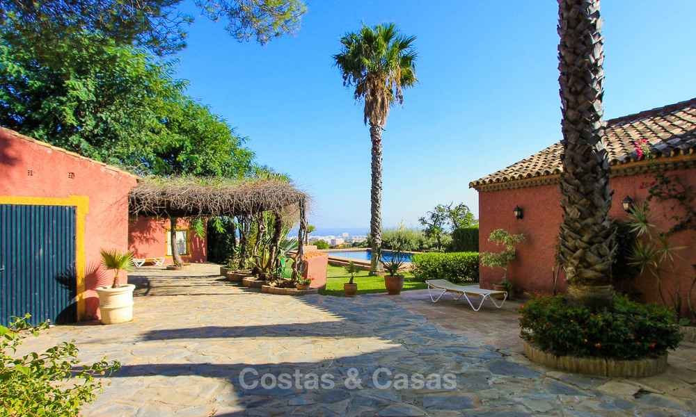 Goed gelegen en aantrekkelijk geprijsde villa - finca met zeezicht te koop, Estepona, Costa del Sol 8704