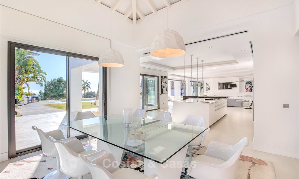 Oogstrelende luxe moderne designer villa met zeezicht te koop in de exclusieve wijk Sierra Blanca - Golden Mile, Marbella 8919